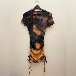 SHEIN BLUE TIE DYE BODY CON DRESS